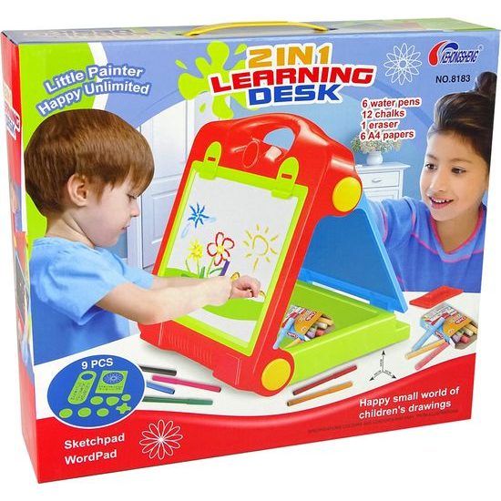 Oboustranná tabule na kreslení 2v1 skládací