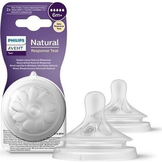 Philips Avent náhradní savičky 3.0 Natural 5-rychlostí průtoku