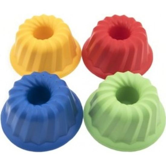 Formičky - Bábovky kulatá - mix 4 barvy