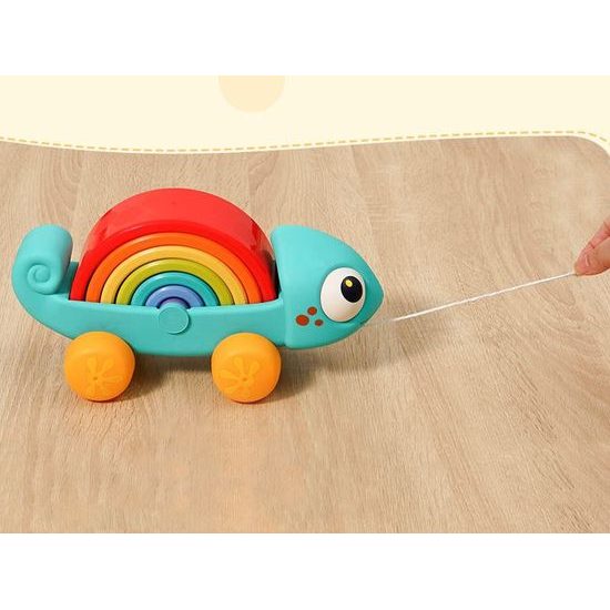 Huile Toys edukační hračka pro nejmenší Rainbow Chameleon