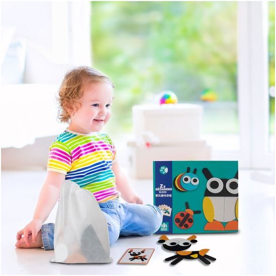 Dřevěné puzzle se zvířátky Animo Blocks