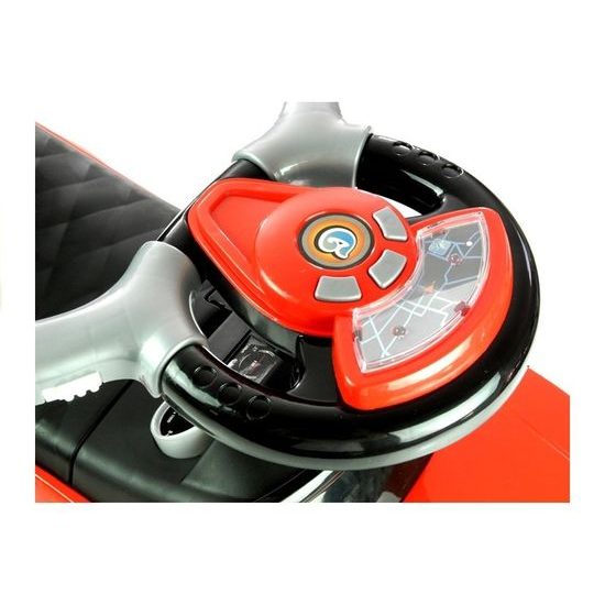 Odrážedlo Range Rover s vodící tyčí 3v1 červené