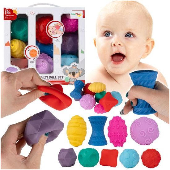 Senzorické míčky pro nejmenší Multi Ball Set 9 kusů