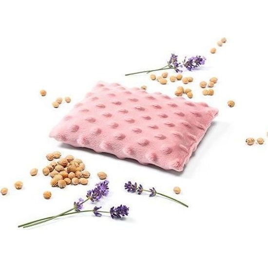 Polštářek s třešňovými peckami růžový