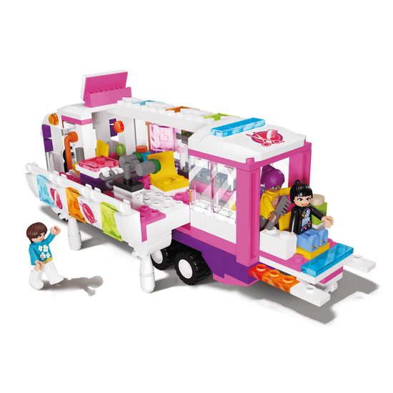 Blocki MyGirls stavebnice pojízdný salón krásy 375 dílků