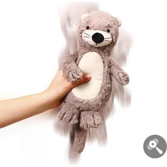 BabyOno Plyšová hračka s chrastítkem Otter Maggie Vydra, béžovo-hnědá