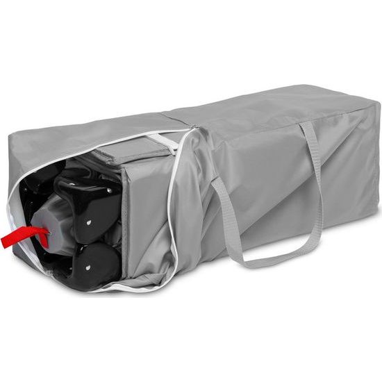 Dětská cestovní postýlka CARETERO ESTI se stahovací bočnicí grey