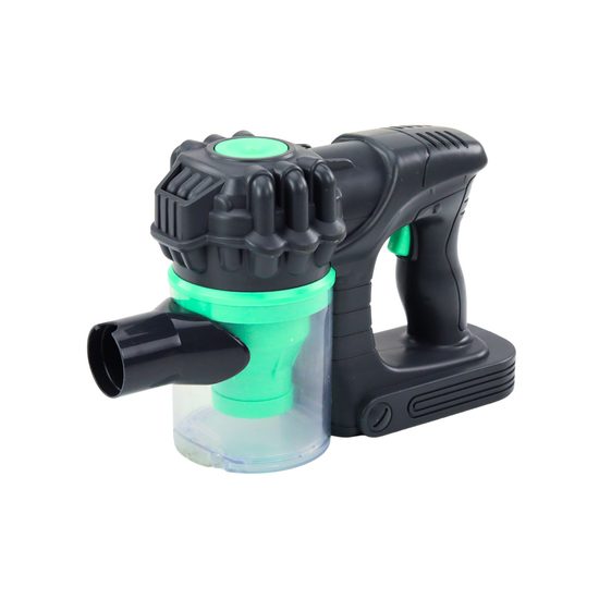 Dětský tyčový vysavač na baterie - zelený