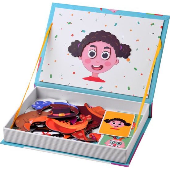 Magnetické puzzle veselé tváře 55 ks