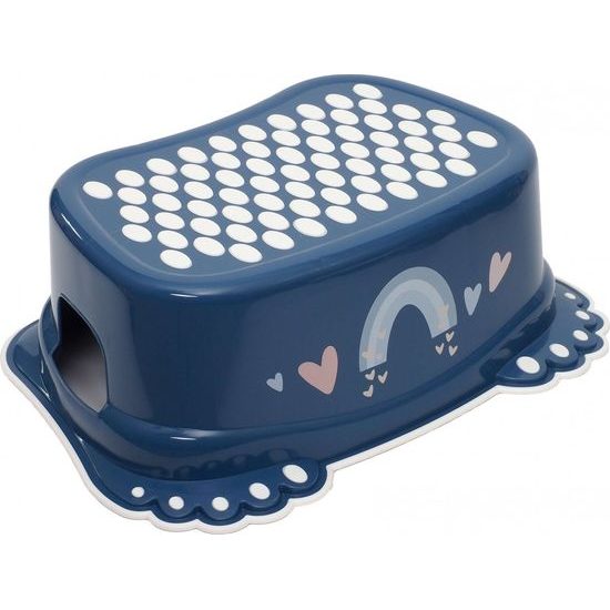 Dětské protiskluzové stupátko do koupelny METEO modré