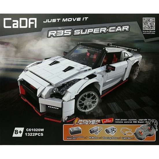 Sportovní auto na sestavení z 1322 kostek