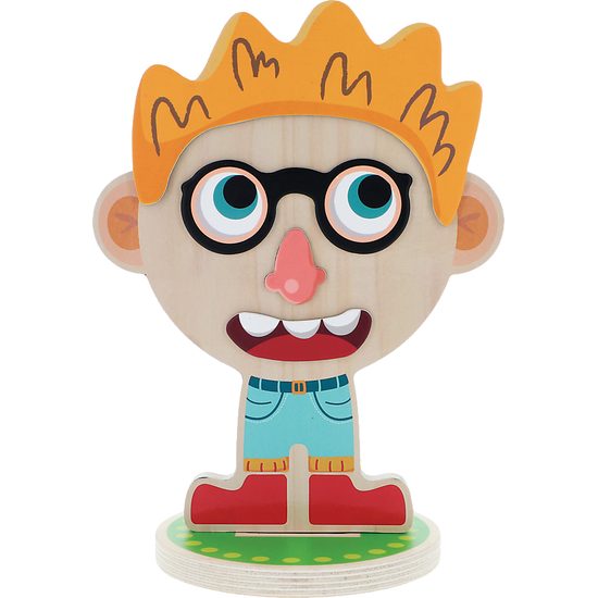 TREFL Dřevěná hračka Neformální tváře