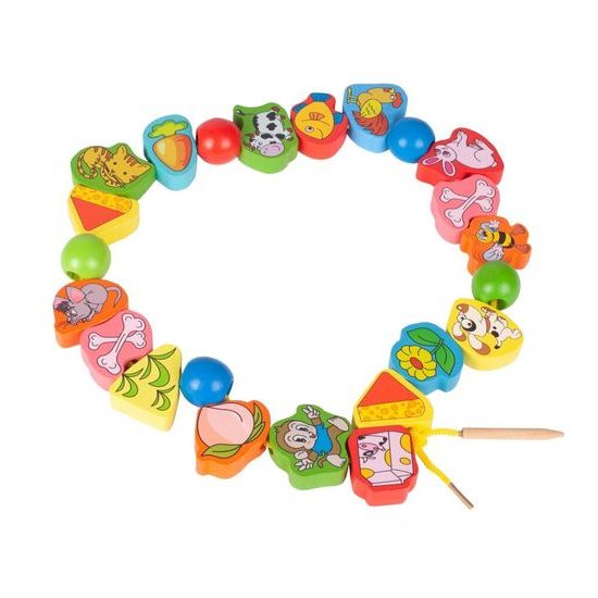 Sada na výrobu dřevěných korálků Animal Rope