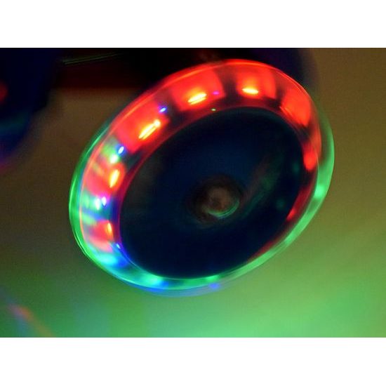 Dětská koloběžka Scooter 717 se svítícími koly - zelená