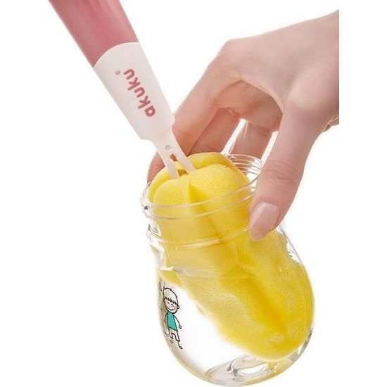 Akuku Silikonový kartáč 2v1 výměnná hlavice