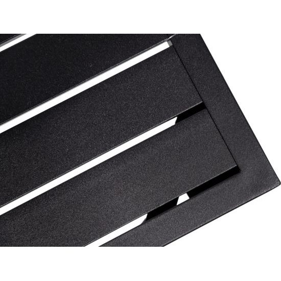 Hliníkový zahradní nábytek Pohovka + dvě křesla + stůl šedá/antracit