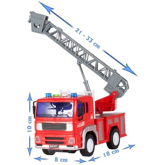 Dětské požární auto se světly a zvuky City Service 1:20