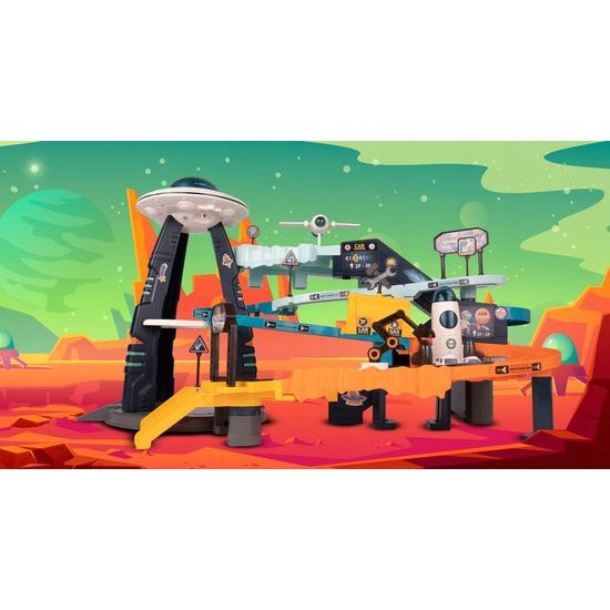 Kosmická stanice s dráhou, světly a zvuky Orbit Base