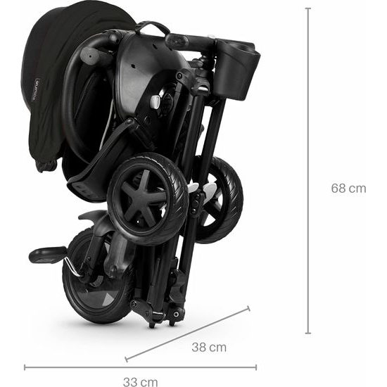 Tříkolka MILLY MALLY Qplay Nova Niello černá