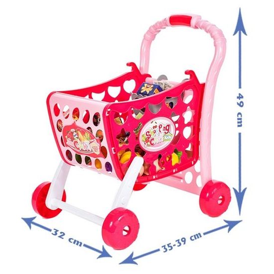 Dětský nákupní košík s příslušenstvím Shopping Chart 3v1