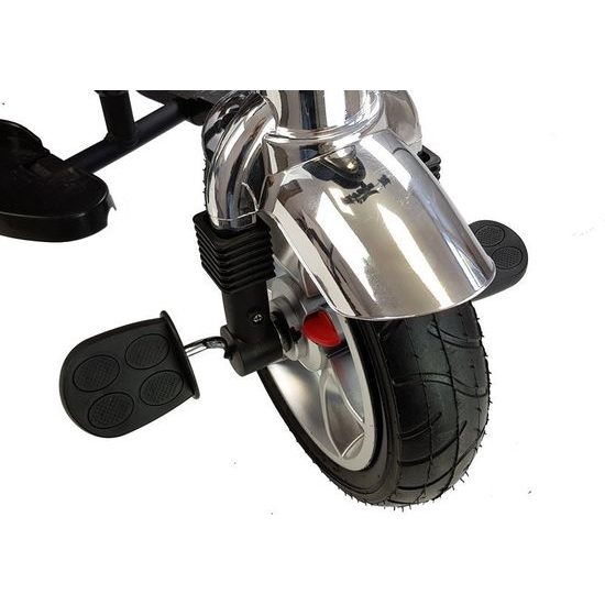 Majlo Toys multifunkční tříkolka s nafukovacími koly PRO500 černá