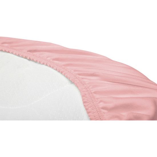 Prostěradlo Jersey do kočárku růžové