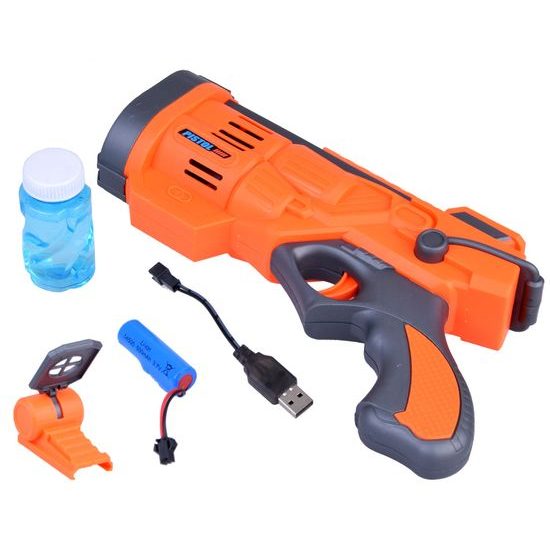 Bublifuk pistole na akumulátor Bubble Gun - oranžová