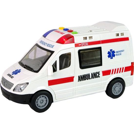 Ambulance s třecím pohonem na baterky