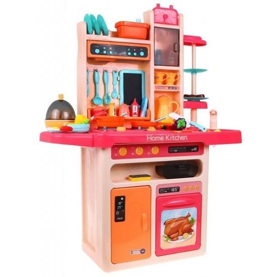 Doris dětská kuchyňka XXL se zvuky a tekoucí vodou - růžová