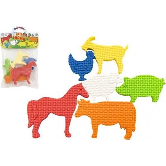 Pěnové vodolepky Naše farma 6ks