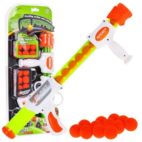 Dětská vzduchová pistole Air Popper s 12 míčky