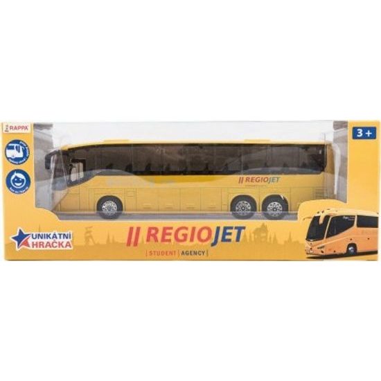 Autobus RegioJet na zpětné natažení