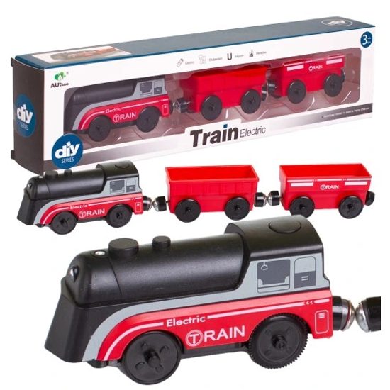 Doris lokomotiva na baterii se 2 vagóny DIY Train