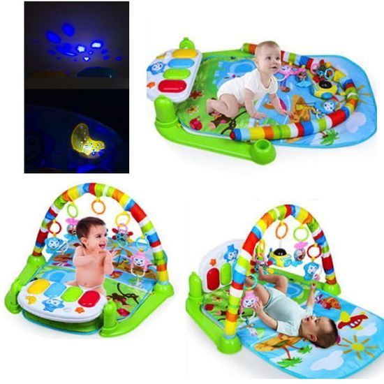 Doris hrací deka s hrazdou, piankem a projektorem Baby Mat