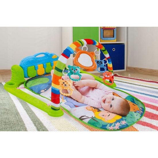 Hrací deka s piankem Harmonika zelená