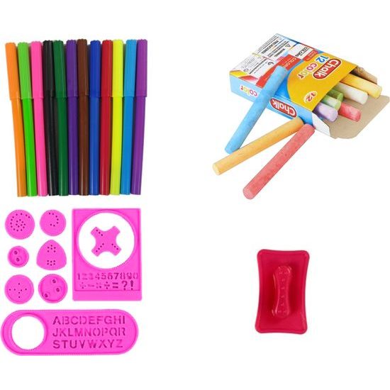 Oboustranná tabule na kreslení růžová