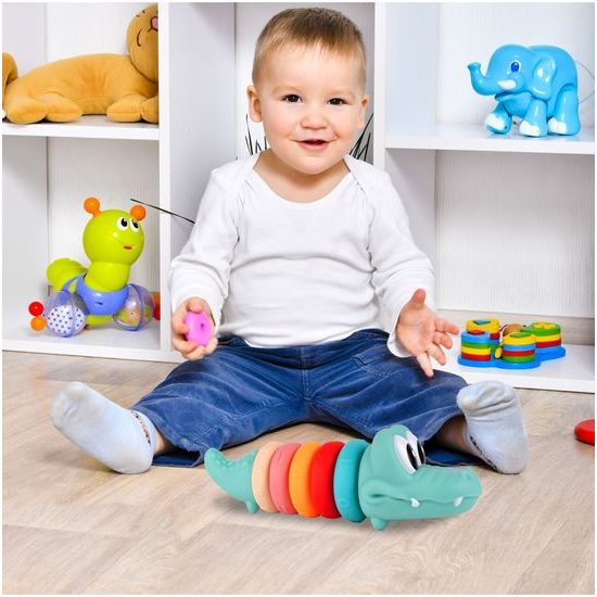 Senzorické kroužky pro nejmenší Color Crocodille