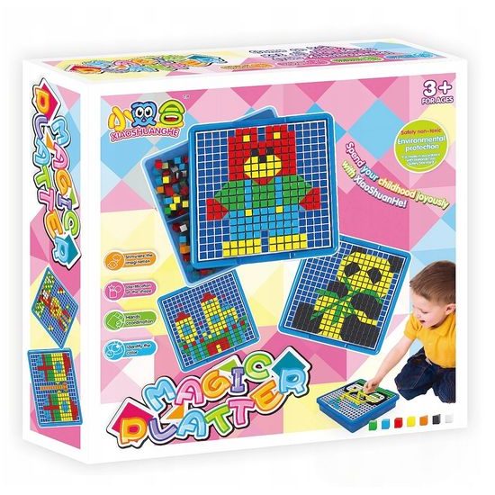 Majlo Toys dětská vkládačka Magic Bear 585 dílků