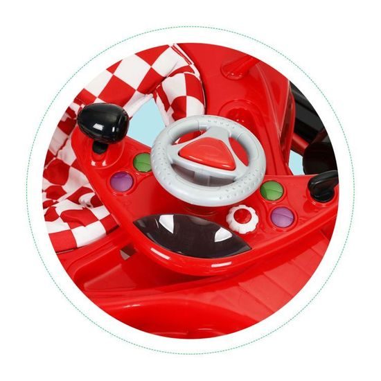 Ecotoys dětské vzdělávací chodítko Formule - červené