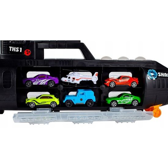 Ponorka s autíčky a helikoptérou Shark Submarine