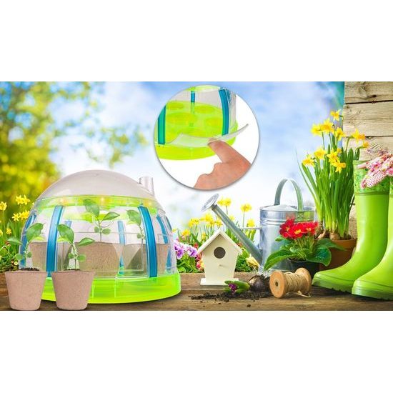 Sestava malý zahradník se skleníkem a osvětlením Sun Room