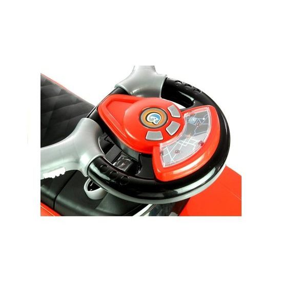 Odrážedlo Range Rover s vodící tyčí 3v1 červené