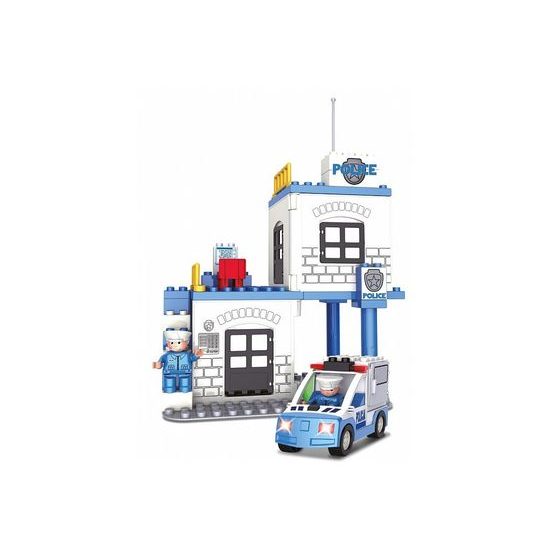 Blocki Mubi stavebnice Policejní stanice se světlem a zvukem 38 dílů