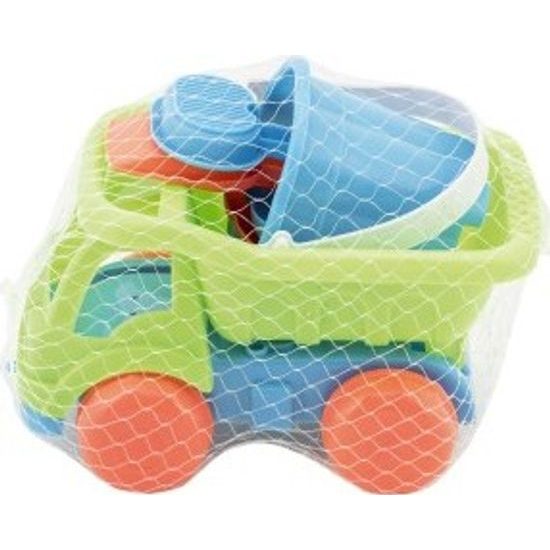 Auto na písek s doplňky - mix 2 barvy