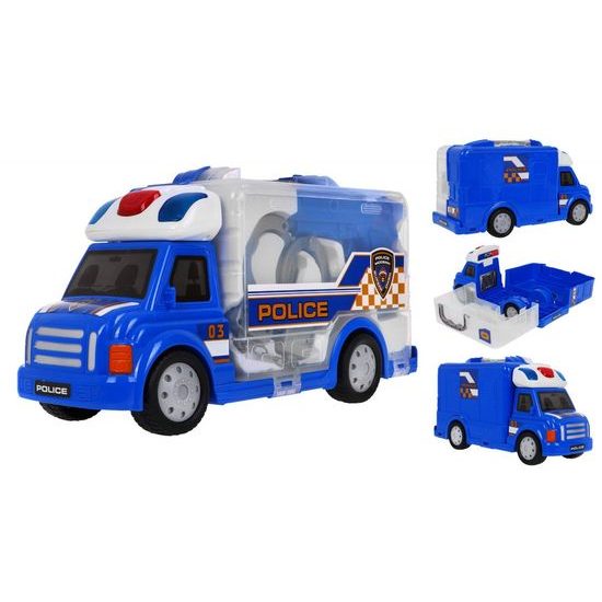 Majlo Toys policejní autíčko v kufříku se světlem a zvuky Police Storage
