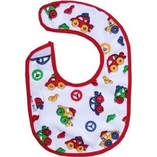 AKUKU Bryndáček froté Baby bib malý - dívčí vzor