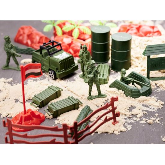 Velká sada plastových vojáčků s příslušenstvím Soldier Playset 300 kusů