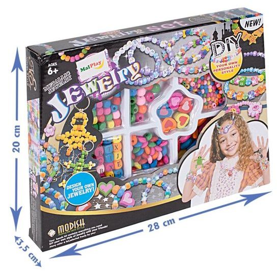 Velká sada na výrobu dřevěných šperků DIY Jewelry