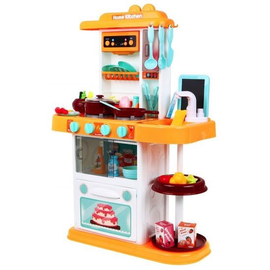 Majlo Toys dětská kuchyňka se zvuky a párou- žlutá