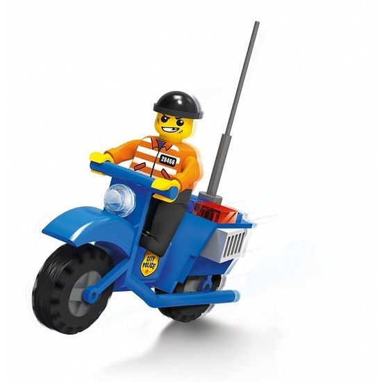 Blocki policejní auto a motorka 188 dílků